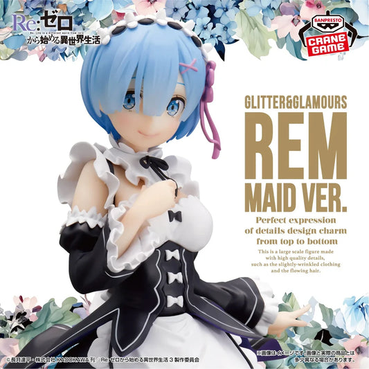 Figura Rem Maid Ver. – GLITTER&GLAMOURS (Banpresto / Bandai Spirits) – Re:Zero