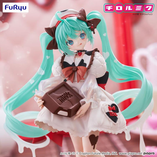 Figura Hatsune Miku x TIROL CHOCO Milk Ver Trio-Try-iT FuRyu - Vocaloid