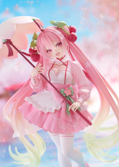 Figura Sakura Miku AMP+ FuRyu Blossom Parasol Ver - Vocaloid