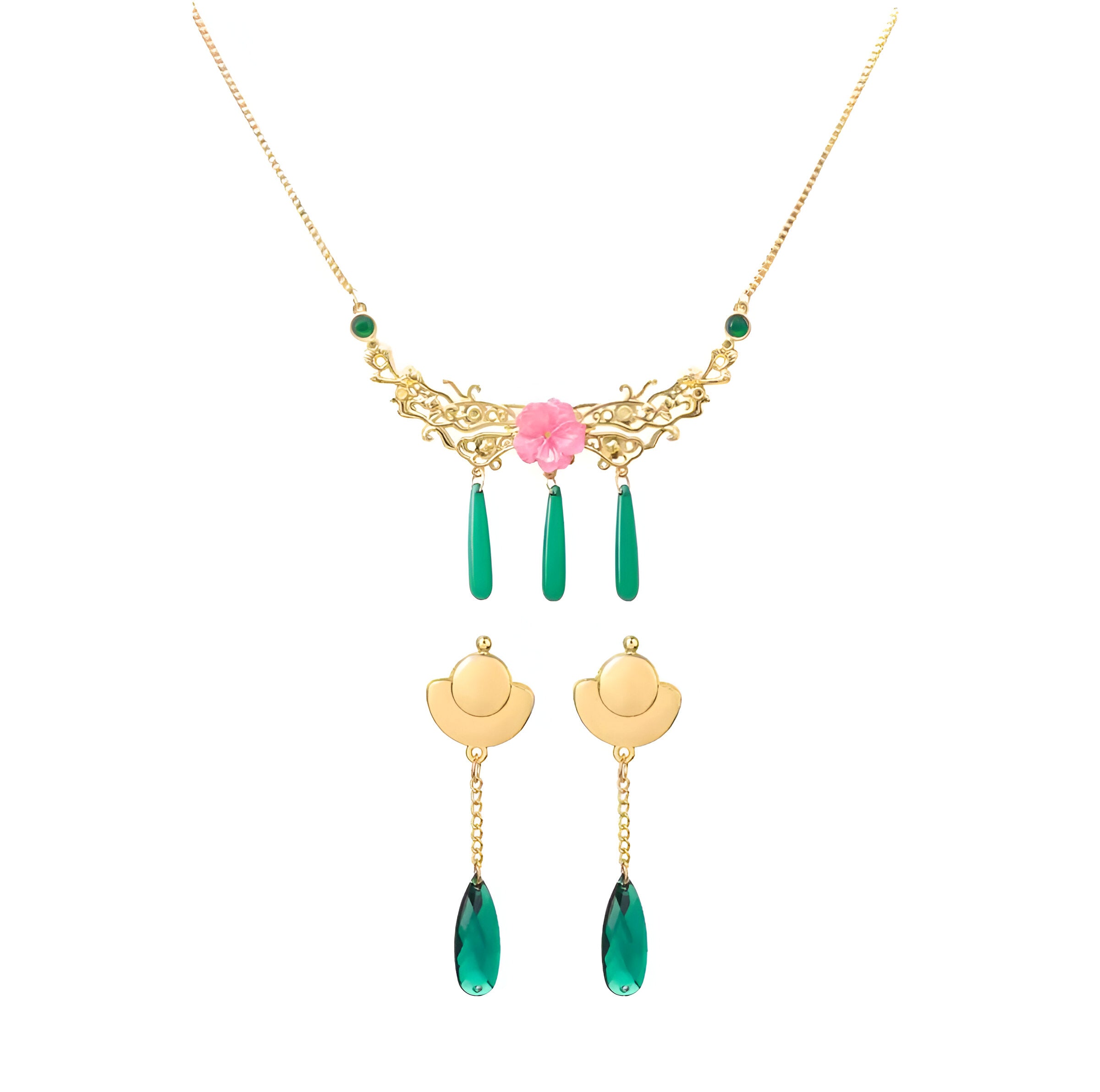 Collar + Aretes de MaoMao - Los diarios de la boticaria